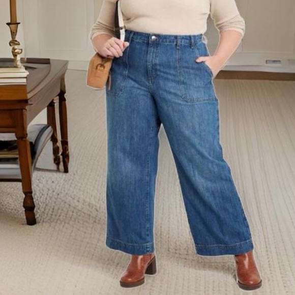 Wide Leg High Rise Jeans - Picture 10 of 15